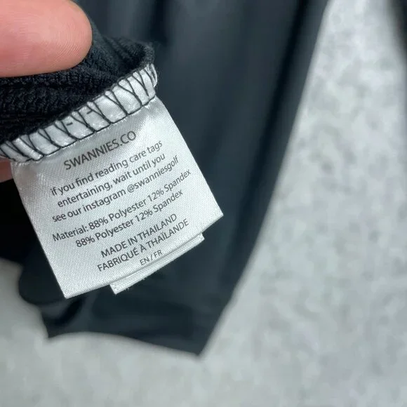 NEW Swannies Golf Men's M Vandykes Black Hoodie Sweatshirt G1548 - Picture 8 of 13